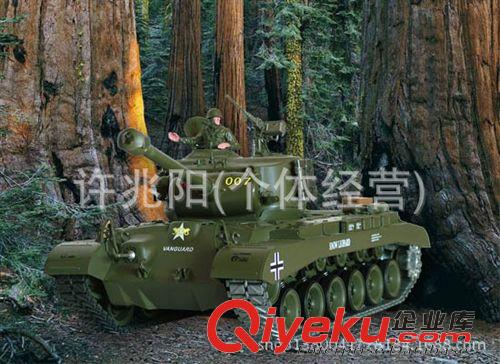 遙控系列 熱賣   恒龍3838-1遙控坦克金屬升級版 金屬軍事模型 美國M26潘興原始圖片2