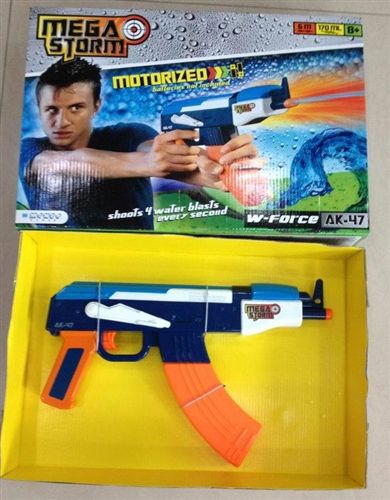 夏天玩具 STR音樂 燈光 轉(zhuǎn)動(dòng)電動(dòng)水槍 夏天玩具WATER GUN原始圖片3