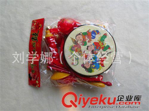 9元9店 專(zhuān)批 廠家批發(fā)818吉祥羊皮套鼓波浪鼓古典最熱愛(ài)的早教益智兒童玩具