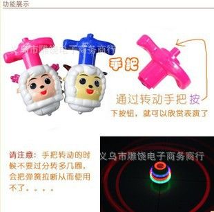 陀螺 tj超值電動玩具 喜洋洋音樂陀螺/閃光陀螺/喜洋洋激光陀螺 批發原始圖片2
