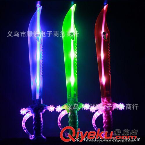 閃光刀劍 地攤創意新品 發光閃光玩具刀 新品新奇發聲殺魚玩具刀廠家直銷原始圖片2