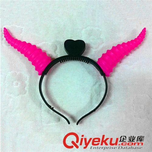 閃光掛飾 2015年羊年春節(jié)裝飾品發(fā)光動(dòng)物頭飾fk 綿羊角頭箍 發(fā)箍tj批發(fā)