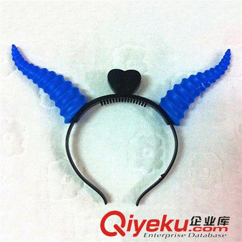 閃光掛飾 全網直銷 惡魔羊角發光fk/閃光牛角/演唱會酒吧化妝舞會KTV原始圖片2