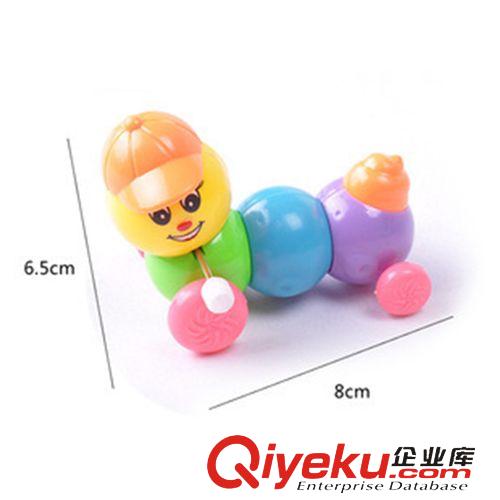 上鏈玩具 上鏈發(fā)條玩具批發(fā) 戴帽子七彩毛毛蟲 伸縮蟲 地?cái)偀豳u玩具廠家原始圖片2