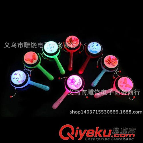 小玩具 閃光撥浪鼓 發(fā)光撥浪鼓 加油助威 地攤熱銷貨源 兒童玩具批發(fā)原始圖片2