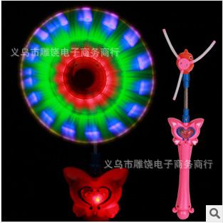 圣誕節，演唱會助威用品 2014tj直銷小魔仙電動小丑魚風車/閃光玩具    地攤玩具批發