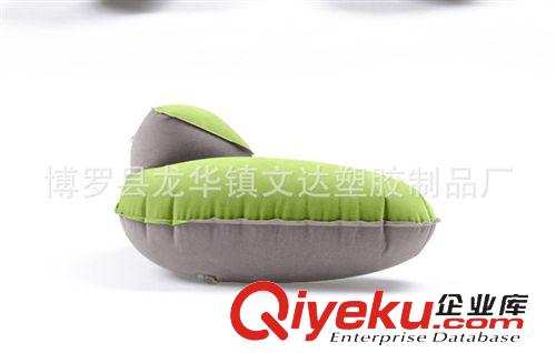 充氣枕頭 廠家供應(yīng)u型護(hù)頸枕 充氣u形頸椎枕 pvc充氣枕頭 旅行三寶 子母枕原始圖片3