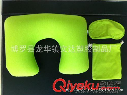旅行三件套 專業(yè)生產(chǎn)天鵝絨枕頭 高級(jí)旅行枕頭 絨布枕頭 充氣U枕 廠家訂做原始圖片3