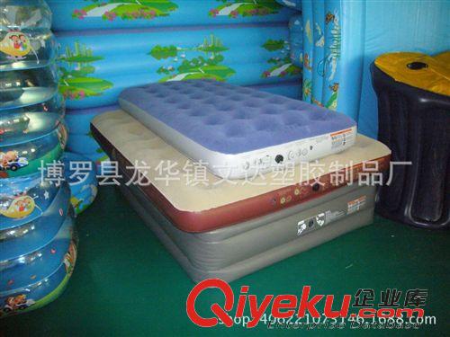 充氣床墊 廠家供應充氣床 戶外沙發床墊 戶外家居 雙人植絨充氣床墊