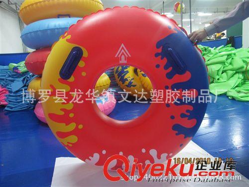 充氣滑雪圈 供應 加厚PVC材質滑水圈,充氣游泳圈,雙人滑水圈,水上娛樂用品原始圖片2