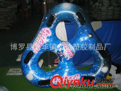 充氣滑雪圈 訂做各種尺寸充氣滑水圈/180CM滑雪圈/三圈滑雪圈/加厚三人泳圈原始圖片3