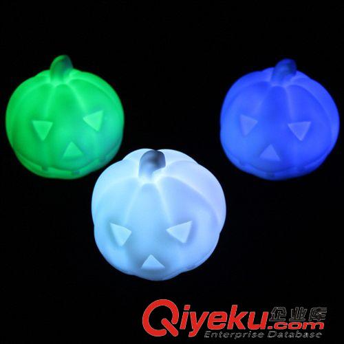 小夜燈 七彩南瓜小夜燈 LED七彩小夜燈搞怪南瓜燈 萬圣節(jié)鬼節(jié)南瓜燈