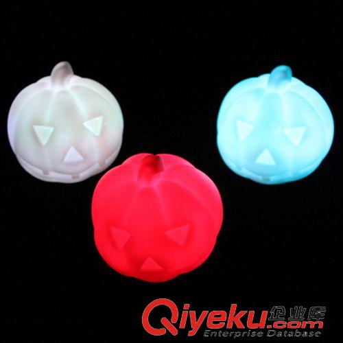 小夜燈 七彩南瓜小夜燈 LED七彩小夜燈搞怪南瓜燈 萬圣節(jié)鬼節(jié)南瓜燈