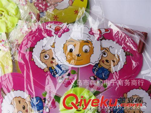 傳統(tǒng)懷舊類玩具 喜洋洋卡通圖案紙風(fēng)車 兒童玩具小風(fēng)車 地攤熱賣玩具