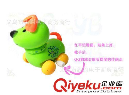 發(fā)條玩具 發(fā)條QQ狗 淘氣小狗兒童益智上鏈玩具 搖頭擺尾 卡通QQ上鏈狗原始圖片2