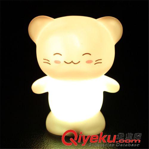 發光玩具 小夜燈批發 開心貓變色小夜燈 禮品小夜燈地攤夜市燈原始圖片2