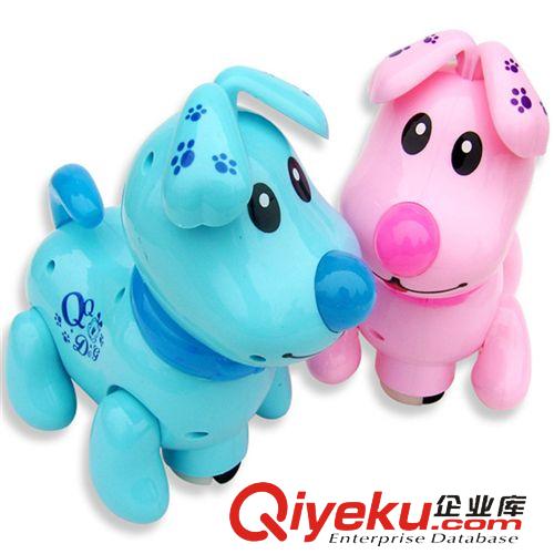 電子寵物 電動倒退狗 電動毛絨玩具 仿真電動前進倒退 會叫 眼睛會發光