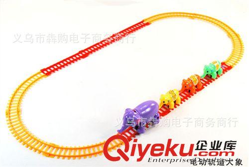 其他益智玩具 電動軌道象 大象拉小象 節能電動動物產品原始圖片2