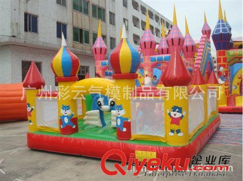 充氣陸地游樂設備 【廠家熱銷】2015年新款大型充氣城堡 藍貓充氣城堡原始圖片2