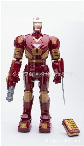 遙控機器人系列 新品遙控智能鋼鐵俠戰士遙控模型玩具帶燈光音樂唱歌跳舞故事戰斗