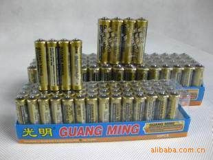 電池 電子七彩鬧鐘 新zptj 7號光明電池，光明7號電池 光明AAA電原始圖片2