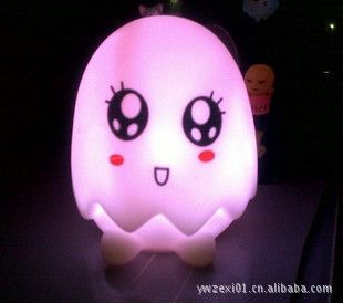 本月新款小夜燈 新創(chuàng)意小玩意 LED七彩發(fā)光變色雞蛋殼燈小夜燈 女生禮品原始圖片2