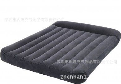 充氣家居家具產(chǎn)品 專業(yè)生產(chǎn)pvc充氣植絨雙人床墊 戶外車用 便攜放氣可折疊 可定制原始圖片3