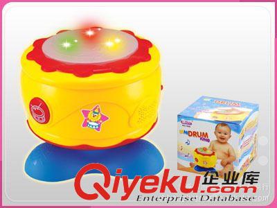 嬰、幼兒玩具 益智玩具 寶麗1006 小鼓王 旋轉(zhuǎn)鼓 會(huì)發(fā)出嬰兒笑聲鼓 電子鼓玩具原始圖片3
