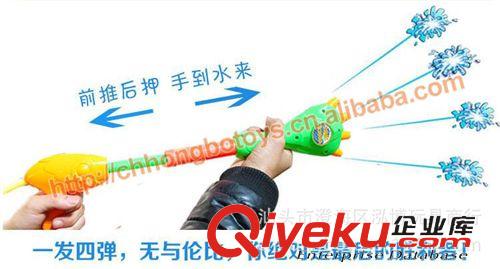 泡泡槍、水槍玩具 沙灘戲水玩具 熊出沒背包 氣壓式水槍 配四噴口水槍原始圖片3