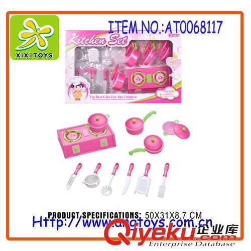 過家家玩具 兒童過家家益智玩具 玫紅仿真餐具玩具 AT0068116原始圖片2