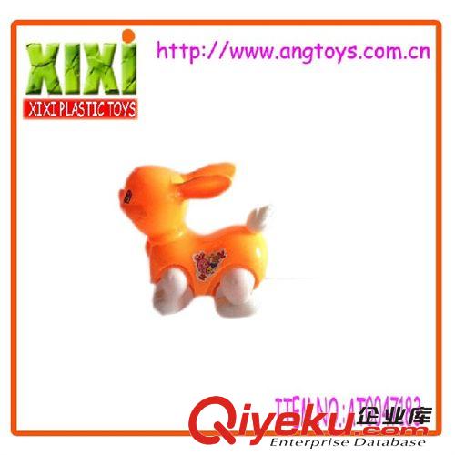 拉線玩具 （廠家直銷）電動(dòng)動(dòng)物，拉線卡通動(dòng)物兔，尾巴會(huì)搖AT0047183原始圖片2