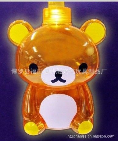 充氣燈籠 廠家供應(yīng)：黑仔熊充氣手提LED燈籠，節(jié)慶用品原始圖片2