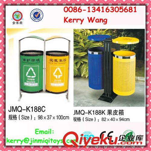 垃圾桶--dustbin 垃圾桶生產(chǎn)商 戶外垃圾桶 室外果皮箱 JMQ-K188R原始圖片2