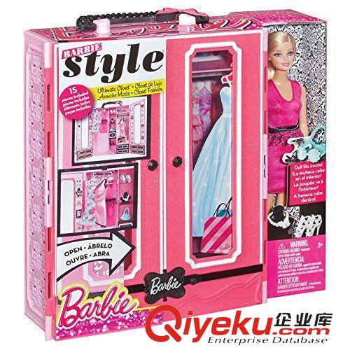 芭比 Barbie  barbie芭比2014廣告款夢(mèng)幻衣櫥BMC00 帶娃娃原始圖片3