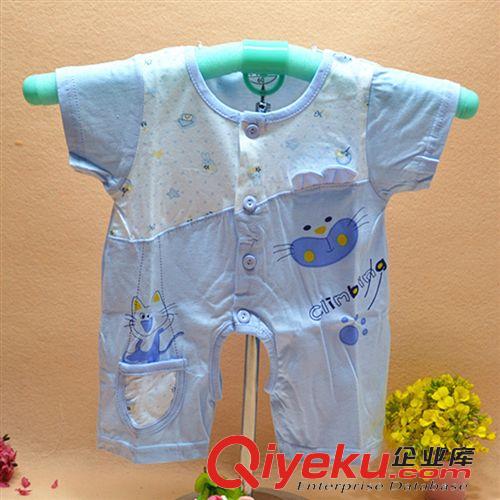 寶寶服飾 童裝區(qū)  廠家批發(fā)供應(yīng) 嬰兒連體衣 小貓長(zhǎng)袖哈衣 嬰兒連體哈衣原始圖片2