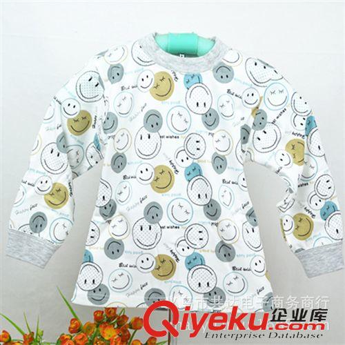 寶寶服飾 童裝區  廠家供應 春秋款寶寶內衣 兒童單件秋衣 純棉圓領上衣原始圖片3