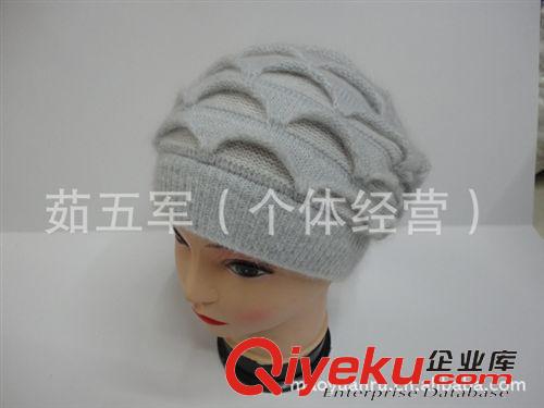 女士用品 廠家 冬季女士孕婦兔毛帽 子  針織保暖帽子原始圖片3