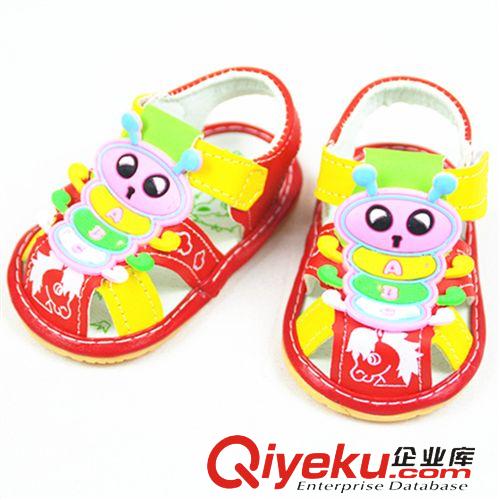 鞋子 廠家批發(fā) 新款兒童卡通毛毛蟲涼鞋  夏天透氣學(xué)步?jīng)鲂紙D片2