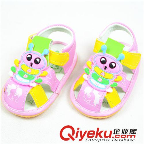 鞋子 廠家批發(fā) 新款兒童卡通毛毛蟲涼鞋  夏天透氣學(xué)步?jīng)鲂紙D片3