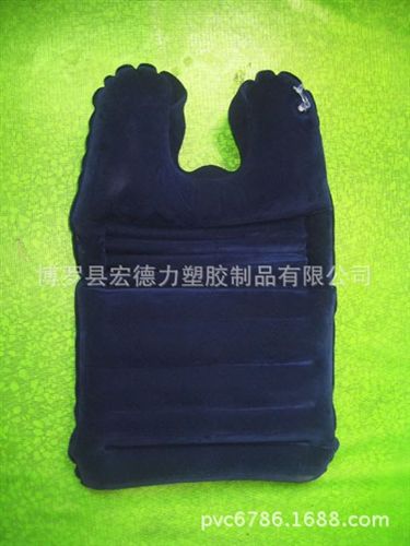 充氣枕 旅行三寶 內(nèi)膽 新款充氣開車休息枕頭，戶外脊椎護(hù)頸枕頭原始圖片2
