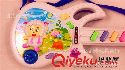 早教/音樂/智能玩具 【潤琳玩具】兒童音樂玩具 電子音樂吉他玩具卡通羊吉他原始圖片2
