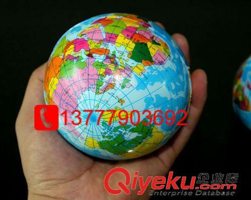 PU玩具球 PU全印球，PU地球，PU兒童玩具地球，握力球，擠壓地球玩具球原始圖片3
