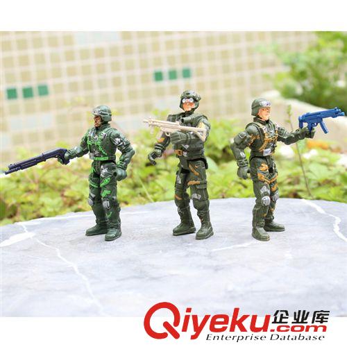 2014年新品 配槍兵人10cm5關(guān)節(jié)可動士兵玩具jd訓(xùn)練模型兒童男孩子軍事玩具原始圖片2