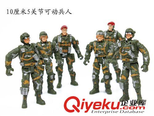 2014年新品 配槍兵人10cm5關(guān)節(jié)可動士兵玩具jd訓(xùn)練模型兒童男孩子軍事玩具原始圖片3