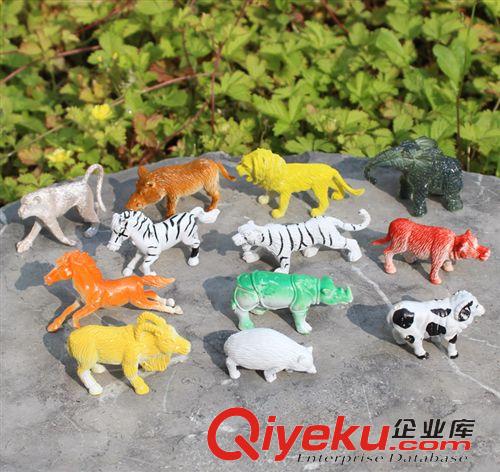 2014年新品 12只實(shí)心野生動(dòng)物大象獅子野豬狒狒刺猬沙盤模型兒童玩具教學(xué)道具原始圖片2