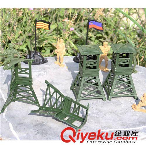 軍事玩具 瞭望臺/塔 軍事崗亭模型系列 兵人場景散件 自己拼裝 80后玩具原始圖片3