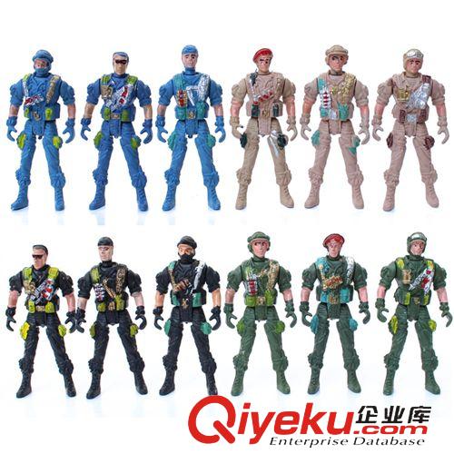 軍事玩具 9cm5關(guān)節(jié)可動兵人特種bd 塑料士兵訓(xùn)練玩具男孩子軍事模型批發(fā)原始圖片3