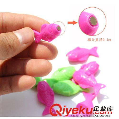 釣魚玩具 魚形磁鐵磁頭 磁性釣魚攤兒童玩具魚竿配件 廠家直銷批發地攤貨源原始圖片3