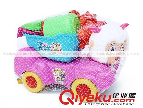 沙灘玩具 喜羊羊沙灘車8件套 兒童夏天戲水禮物批發(fā)廠家直銷地攤貨源原始圖片3
