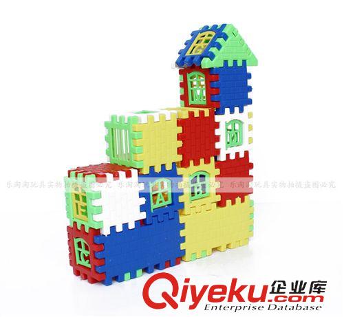 益智玩具 拼插拼装积木44片 儿童益智塑料玩具 厂家直销批发混批澄海货源原始图片2